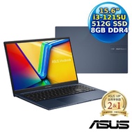 ASUS Vivobook 15 X1504ZA-0181B1215U 午夜藍 15.6吋筆電 (i3-1215U/8G/512G PCIe/15.6/FHD/W11)