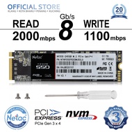Netac Genuine M.2 2280 NVME PCIe Gen3 x 4 N930E SSD 128GB/ 256GB/ 512GB  Solid State Drive