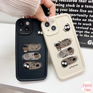 Casing Anti-fall Angel Eye Design Phone Case Motif Cartoon Coffee Doodle for OPPO Reno 12 11 10 8 7 