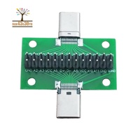 Male To Female Type C Test PCB Board Universal Board with USB 3.1 Port 20.6X36.2MM Test Board with Pins