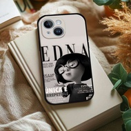 Mesuca | E-Edna Mode Phone Case For IPhone 1716 15 14 13 Pro Max 11 12 Mini X Xs XR Black Silicone C