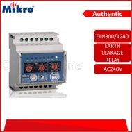 MIKRO EARTH LEAKAGE RELAY AC240V(DIN300/A240)