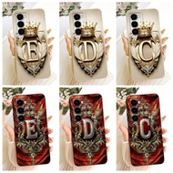 For Itel City 100 Case C671L Luxury Crown Feather Letters Soft Silicone Lens Protective Cover For It