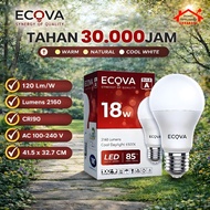 ECOVA LED Bulb a Bulb 18W - 18 Watt White 6500K / natural 4000K Yellow/ 3000K