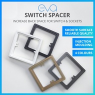 Eva Switch Wall Spacer 10mm [WHITE / ROSE GOLD / GREY / MATTE BLACK] Fire Retardant Poly Carbonate I