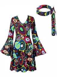 and 80s 70s ◗ disco costumes, hippie style dresses with bands ◗     costumes,