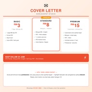 Cover Letter Profesional ATS Friendly | BM English | Surat Permohonan Kerja Siap 24 Jam | KerjaCepat