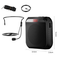 lapel microphone for teaching With screen display+headset+strap+charging cable for teachers teaching