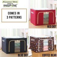 Oxford Cloth Storage Box Large Storage Box Foldable Storage Box Steel Frame Storage Box - 72L/100L