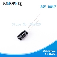 20PCS/LOT Aluminum electrolytic capacitor 100uF 35V 6.3*12 Electrolytic Capacitor 35v 100uf