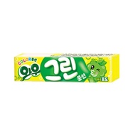 ขนมเกาหลี หมากฝรั่งกลิ่นผลไม้ กลิ่นองุ่นเขียว green grapes flavor Orion wow gum 21g