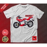 BAJU VINTAGE SUZUKI RG250 T-SHIRT LENGAN PENDEK ROUNDNECK COTTON