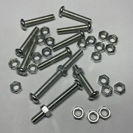 Galvanized Half-Round Phillips Screws and Nuts Set M3M4M5M6Screw and Nut Set Household Complete Scre