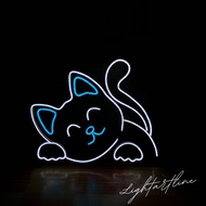 NEON FLEX CAT | Cat Lights | Cat Shaped Neon Sign for room and room decoration