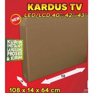 108x14x64 cm cardboard tv40, 42, 43 inch tv led lcd box packing corrugated kraft