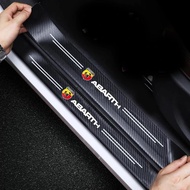4 Pieces Set Car Threshold Protection Board Kick Board Guard Board Suitable for Fiat Abarth500, Abar