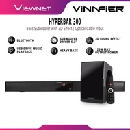 VINNFIER HYPERBAR 300 BTR BLUETOOTH LED DISPLAY SPEAKER SOUNDBAR BASS SOUNDWOOFER | REMOTE CONTROL |