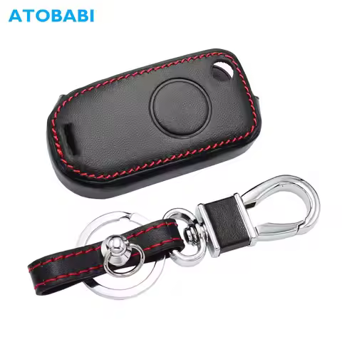 Leather Car Key Cover For Mercedes Benz A C E Class Klasse B200 A160 W124 W202 W210 Stufenheck Remot