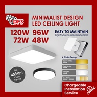 [FREE EXTRA PLATES] DFS LED LIGHT Ceiling Light 400MM 48W/72W/96W/120W Tri-tone Ceiling Lamp Casing 