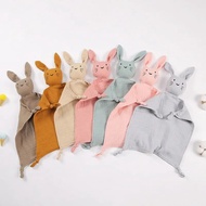 【HOT】 New Baby Soother Appease Towel Bib Soft Animal Cat Sleeping Doll Teether Infants Soft Comfort 