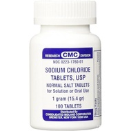 Sodium Chloride Tablets 1 Gm, USP Normal Salt Tablets - 100 Tablets