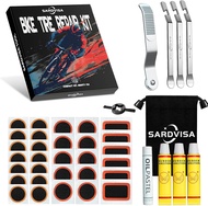 40 PCS Bike Tire Repair Kit Bicycle Inner Tube Puncture Patch Kit with 30 PCS Tire Patches & 3 PCS S