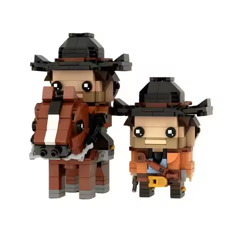 Gobricks MOC Red Dead Redemption Arthur Morgan Building Blocks Model Arthur Morgan Action Figures Br