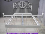【台北二手家具】百豐悅 新北二手傢俱-二手 床組 白色 標準雙人5尺 鐵床架 雙人床底 蘆竹二手家具推薦 萬華二手家具
