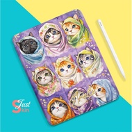 Ipad Holder Purple Cat with Atmospheretablet Case for  Ipad A16 - 11Th Genipad 6Th Gen 5Th Gen,Ipad 