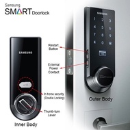 Samsung Ezon SHS-3321 KEYLESS Smart Digital Door Lock SHS-3321 Universial Deadbolt (US version)-[New