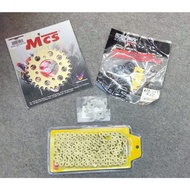 PACKAGE 1 SET WAVE 125 (15 ) RANTAI GO&GO-MUTAKIN 415/SPOCKET MCS-SUPRIMO-GO&GO 415