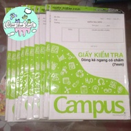 Campus test paper with horizontal dots - customer