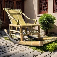 Classic bamboo rocking chair, vintage bamboo rocking chair, courtyard bamboo rocking chair, balcony 