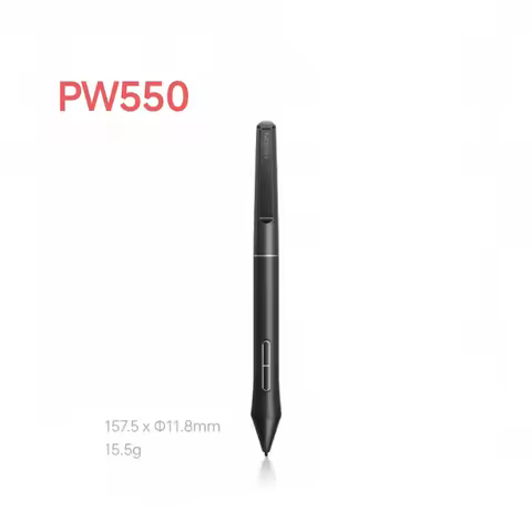 Battery-free Pen PW550 Stylus For HUION Digital Graphics Tablets Inspiroy 2 Kamvas 13 Kamvas 24 Plus