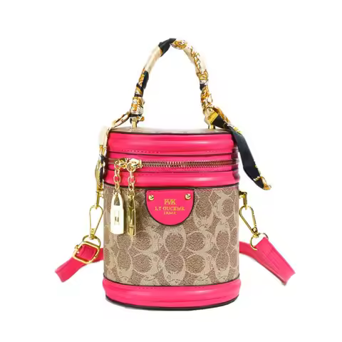 Popular Retro Rice Bucket Beautiful Bag Women's New High-value Foreign Versatile Bucket Bag Portable
