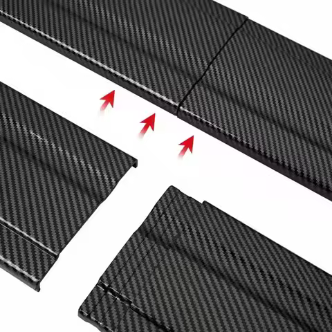 Universal 2m/2.2m Car Side Skirt Extension SplitterBumper Racing Side Wing Bumper Lip Side Spoiler F