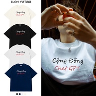 Relaxed Fit T-Shirt Luon Vuituoi "Plus Chat GPT" - Always Happy NT31356NT