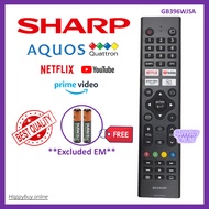 Sharp Aquos Smart TV Remote Control GB396WJSA Sharp Aquos Netflix Youtube Smart TV Remote