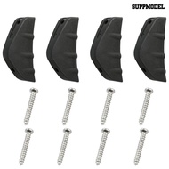 [SM]4Pcs Auto Car Rear Bumper Diffuser Scratch Protector Cover Molding Trim Spoiler