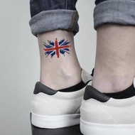 OhMyTat 英國國旗 Union Jack 刺青圖案紋身貼紙 (2 張)