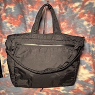 80% new head porter black beauty 2way tote bag shoulder bag 全黑色尼龍兩用手提袋 斜揹袋 側揹袋