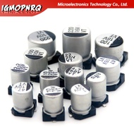 20pcs SMD Electrolytic capacitor aluminum 6.3V 10V 16V 25V 35V 50V 1UF 2.2UF 4.7UF 10UF 47UF 100UF 2