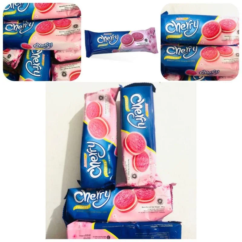 Cherry Cookies Biskitop Rasa Ceri Kemasan 50Gram