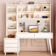 Carpenter - 北歐簡約書檯電腦檯帶書櫃書架組合書房睡房辦公學習電腦檯Ｗ100CM