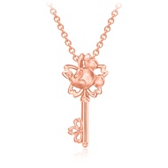 CHOW TAI FOOK Disney Classics Collection 18K 750 Rose Gold Pendant  - Cherry Blossom Mickey E126903