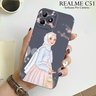 HP REALME C51 2023 - Softcase Pro Camera Bumper Protector Silicone Tpu Case Macaron Motif - Camera P