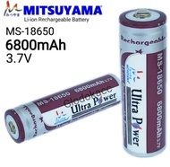 Barangunik2021 - Baterai MS-18650 6800mAh / Mitsuyama Li-ion Rechargeable Battery 3.7V/ Baterai Rech