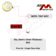 6x3mm N52 Magnet Small Neo Magnets NdFeB Neodymium Strong Disc Science Diameter 6mm * 3mm Thickness 