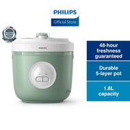 Philips HD3212/32 | Spherical Pot Analog Rice Cooker | 1.8L | FreshDefense Tech - 48hr Fresh & Delic