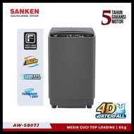 Sanken Aw-S807 Mesin Cuci 1 Tabung 8Kg Top Loading Termurah